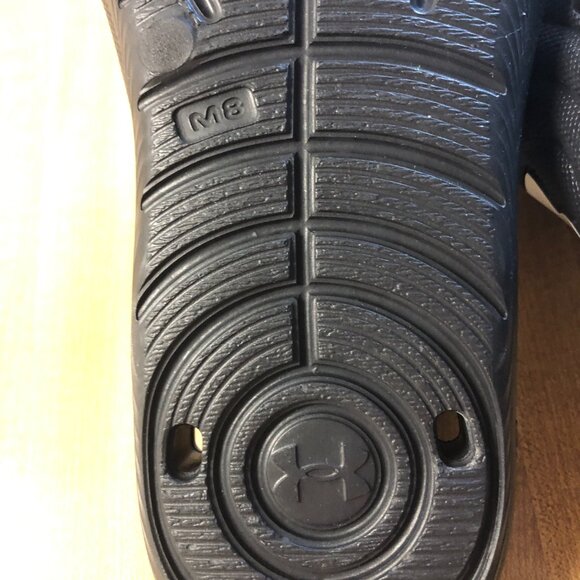 Under Armour Black Sandals Slides - Picture 3 of 6